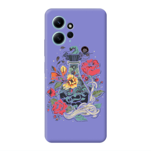 Xiaomi Redmi Note 12 4G Magic vase Purple Colored Silicone TPU Θήκη