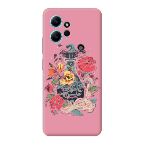 Xiaomi Redmi Note 12 4G Magic vase Pink Colored Silicone TPU Θήκη