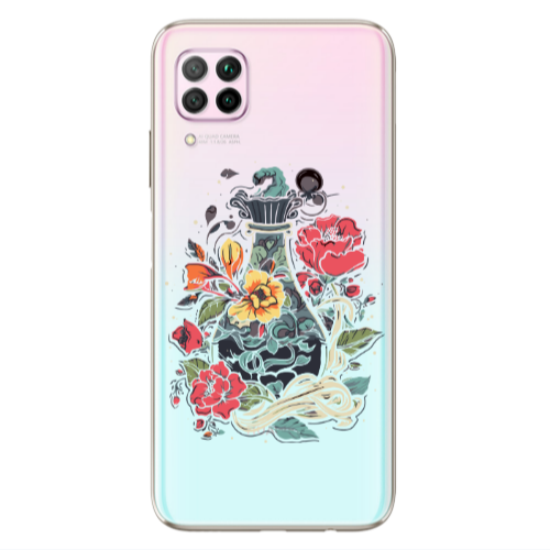 Huawei P40 Lite Magic vase Transparent Silicone TPU Θήκη