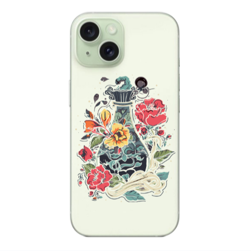 Apple iPhone 15 Magic vase Transparent Silicone TPU Θήκη