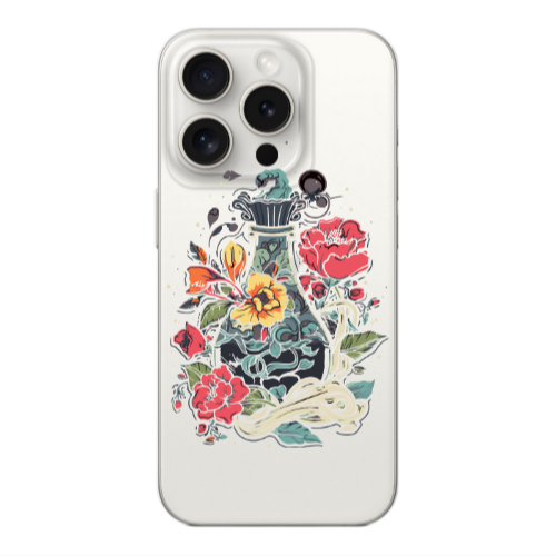 Apple iPhone 15 Pro Max Magic vase Transparent Silicone TPU Θήκη