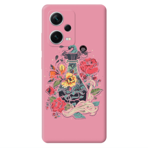 Xiaomi Poco X5 Magic vase Pink Colored Silicone TPU Θήκη