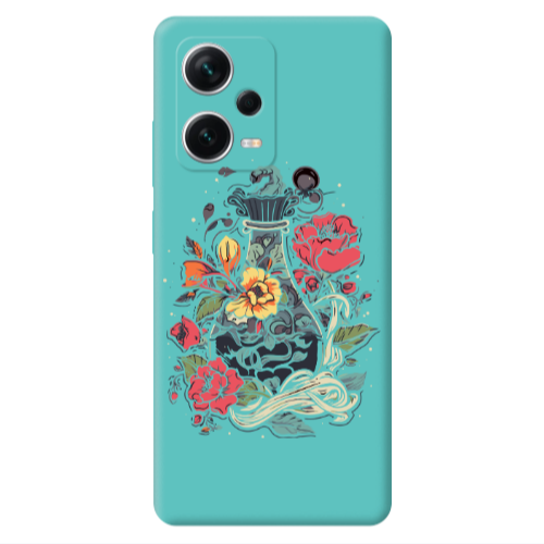 Xiaomi Poco X5 Magic vase Turquoise Colored Silicone TPU Θήκη