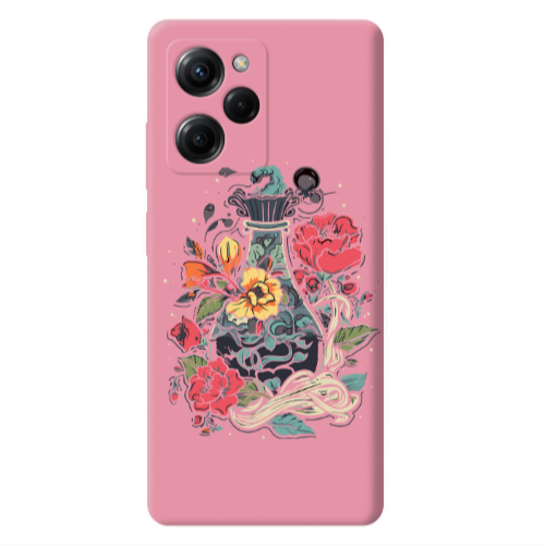 Xiaomi Poco X5 Pro Magic vase Pink Colored Silicone TPU Θήκη