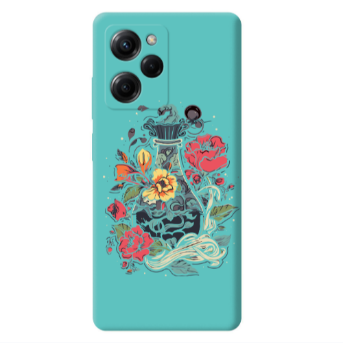 Xiaomi Poco X5 Pro Magic vase Turquoise Colored Silicone TPU Θήκη