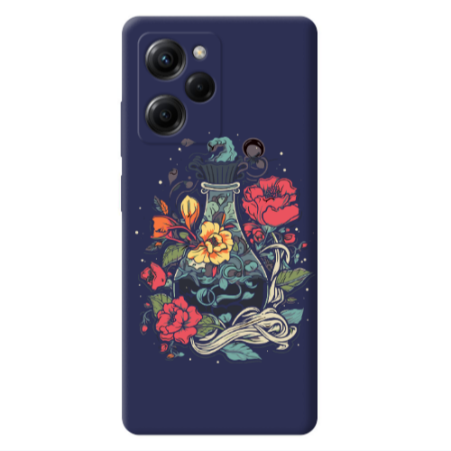 Xiaomi Poco X5 Pro Magic vase Dark blue Colored Silicone TPU Θήκη