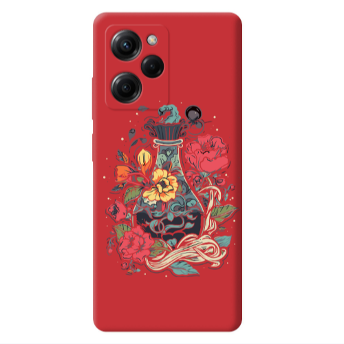 Xiaomi Poco X5 Pro Magic vase Red Colored Silicone TPU Θήκη