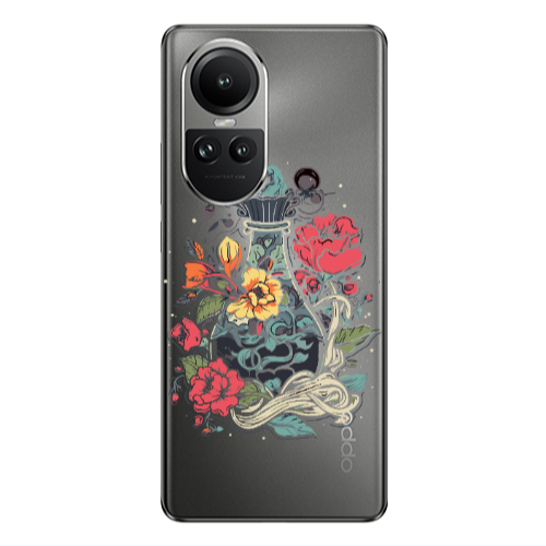 Oppo Reno10 5G Magic vase Transparent Silicone TPU Θήκη