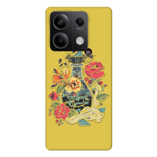 Xiaomi Redmi Note 13 5G Magic vase Yellow Colored Silicone TPU Θήκη