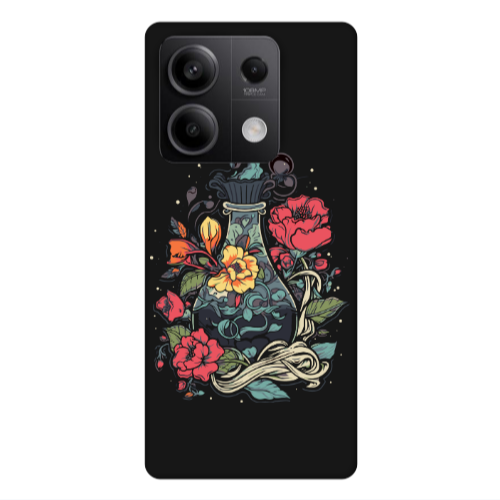 Xiaomi Redmi Note 13Pro 5G Magic vase Black Colored Silicone TPU Θήκη