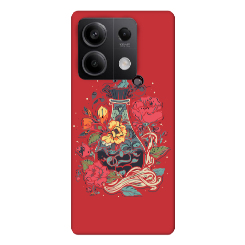 Xiaomi Redmi Note 13Pro 5G Magic vase Red Colored Silicone TPU Θήκη