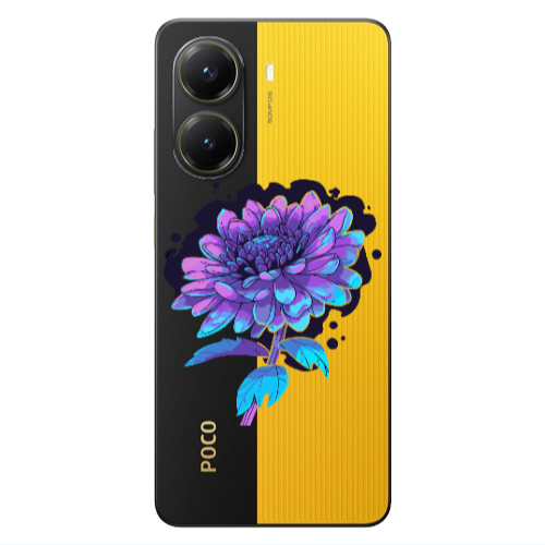 Xiaomi Poco X7 Pro Witch flower Transparent Silicone TPU Θήκη