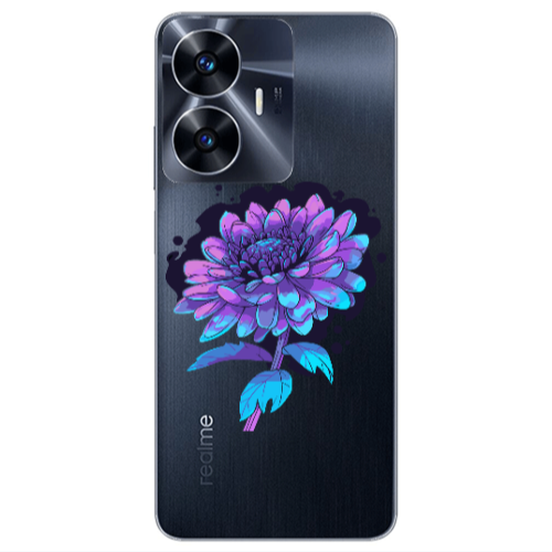 Realme Note 50 Witch flower Transparent Silicone TPU Θήκη