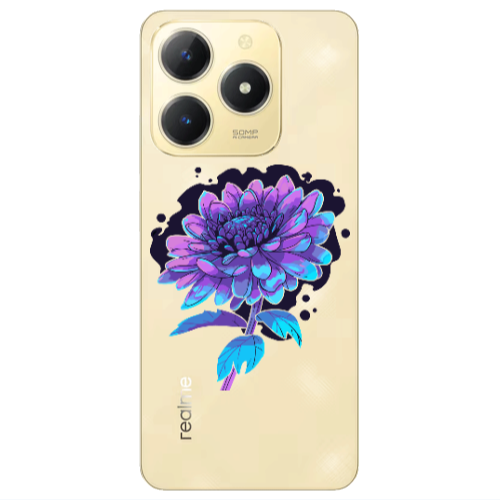 Realme C61 Witch flower Transparent Silicone TPU Θήκη