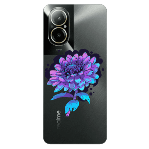 Realme C67 Witch flower Transparent Silicone TPU Θήκη