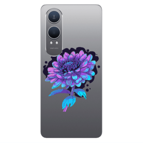 Oneplus Nord Ce 4 lite Witch flower Transparent Silicone TPU Θήκη