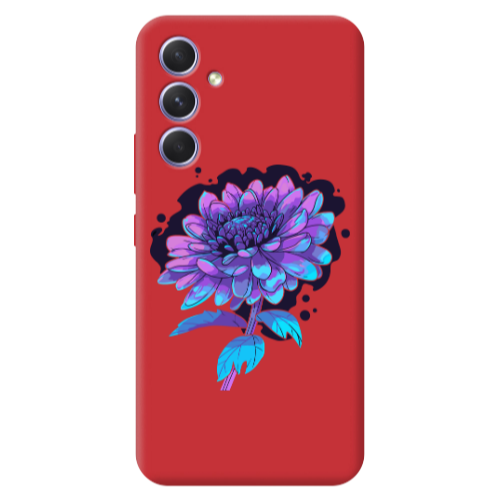 Samsung A36 Witch flower Red Colored Silicone TPU Θήκη