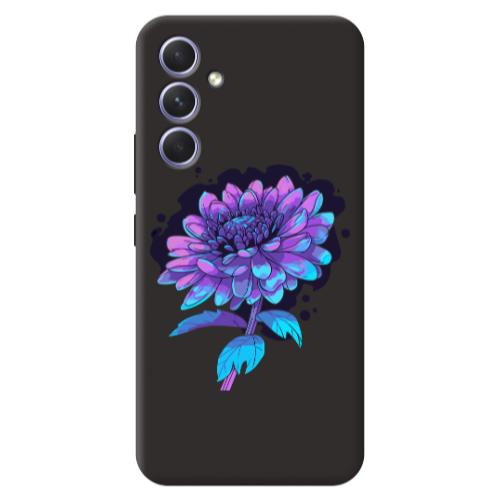 Samsung A56 Witch flower Black Colored Silicone TPU Θήκη