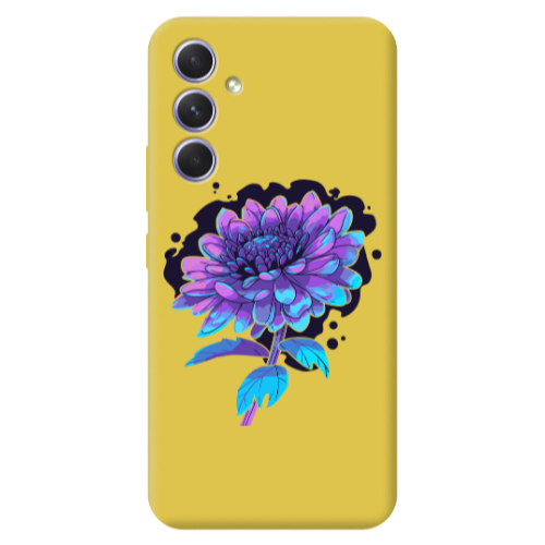 Samsung A56 Witch flower Yellow Colored Silicone TPU Θήκη