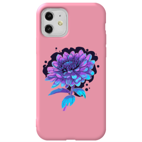 Apple iPhone 11  Witch flower Pink Colored Silicone TPU Θήκη