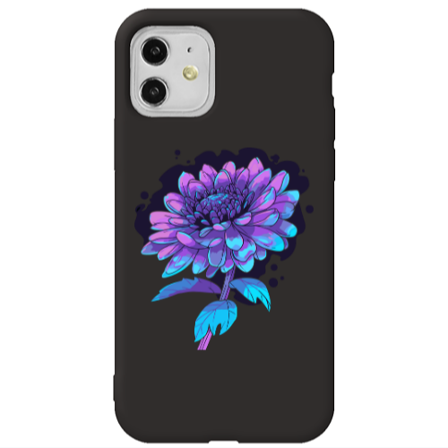 Apple iPhone 11  Witch flower Black Colored Silicone TPU Θήκη