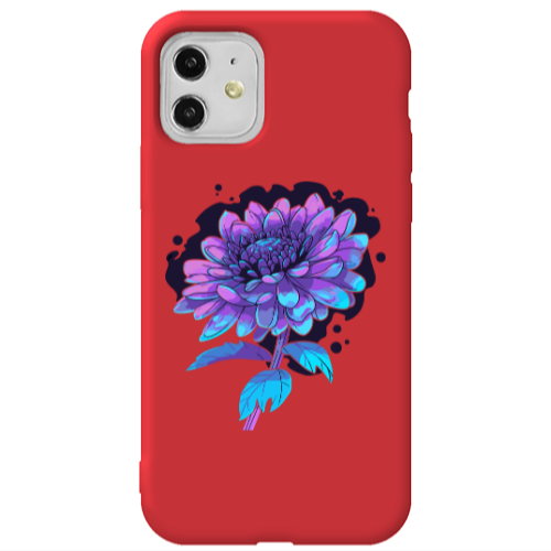 Apple iPhone 11  Witch flower Red Colored Silicone TPU Θήκη