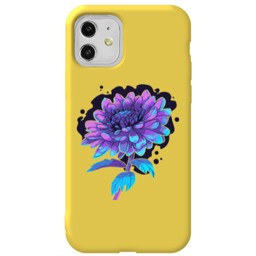 Apple iPhone 11  Witch flower Yellow Colored Silicone TPU Θήκη