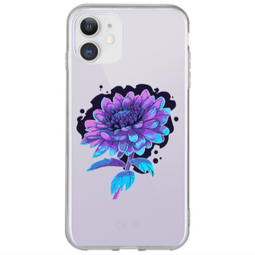 Apple iPhone 12 Witch flower Transparent Silicone TPU Θήκη