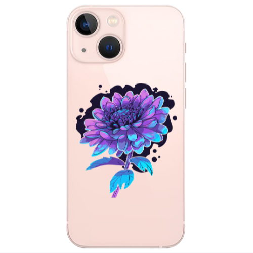 Apple iPhone 13 Witch flower Transparent Silicone TPU Θήκη