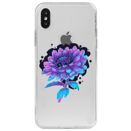 Apple iPhone X Witch flower Transparent Silicone TPU Θήκη