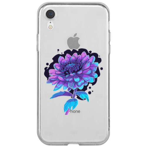 Apple iPhone Xr Witch flower Transparent Silicone TPU Θήκη