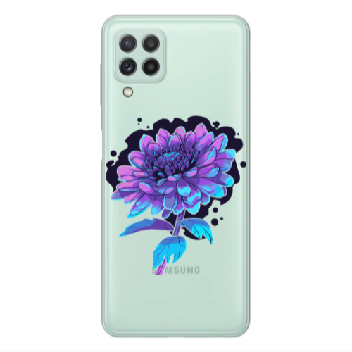 Samsung A22 4G Witch flower Transparent Silicone TPU Θήκη
