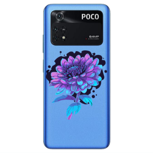 Xiaomi Poco M4 Pro 4G Witch flower Transparent Silicone TPU Θήκη