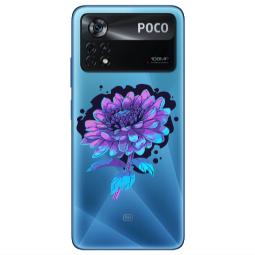 Xiaomi Poco X4 Pro Witch flower Transparent Silicone TPU Θήκη
