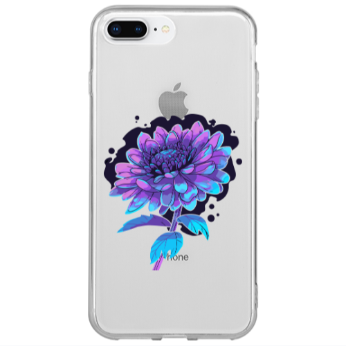 Apple iPhone 7 Plus Witch flower Transparent Silicone TPU Θήκη