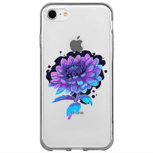 Apple iPhone SE 2020 Witch flower Transparent Silicone TPU Θήκη