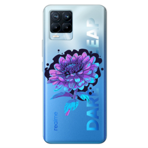Realme 8 Pro Witch flower Transparent Silicone TPU Θήκη