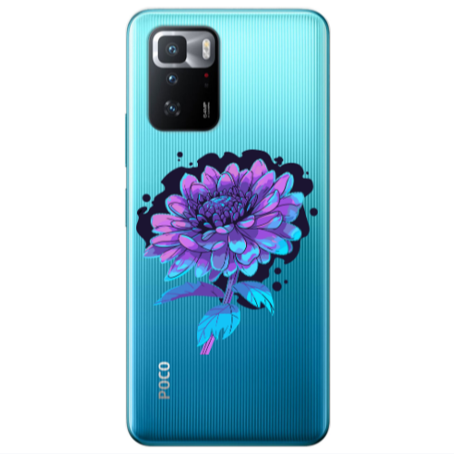 Xiaomi Poco X3 GT Witch flower Transparent Silicone TPU Θήκη