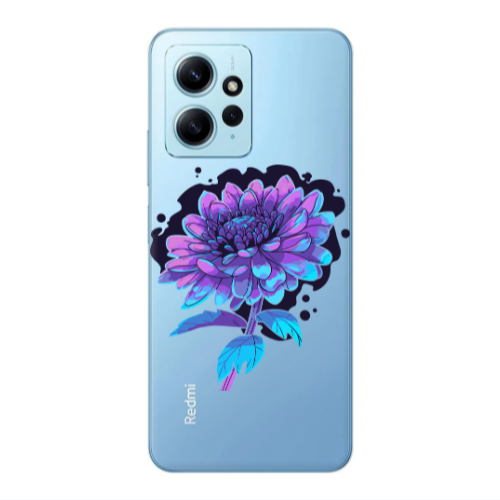 Xiaomi Redmi Note 12 4G Witch flower Transparent Silicone TPU Θήκη