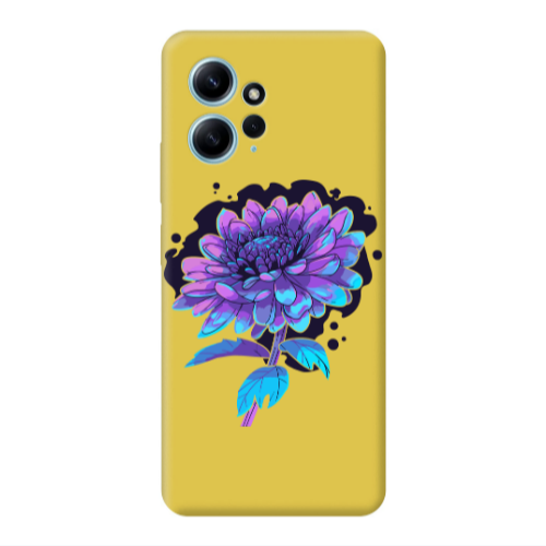 Xiaomi Redmi Note 12 4G Witch flower Yellow Colored Silicone TPU Θήκη