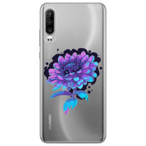 Huawei P30 Witch flower Transparent Silicone TPU Θήκη