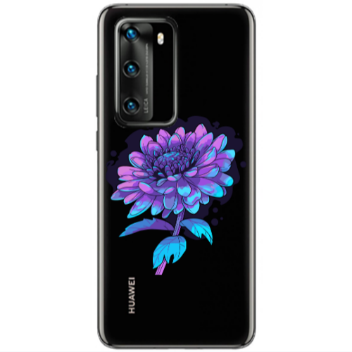 Huawei P40 Witch flower Transparent Silicone TPU Θήκη
