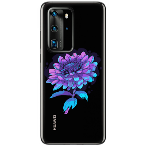 Huawei P40 Pro Witch flower Transparent Silicone TPU Θήκη