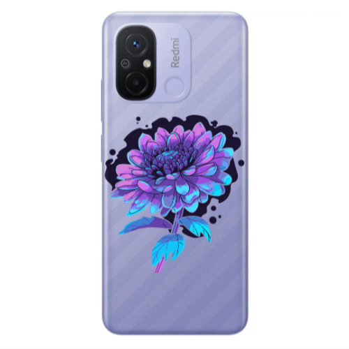 Xiaomi Redmi 12C Witch flower Transparent Silicone TPU Θήκη