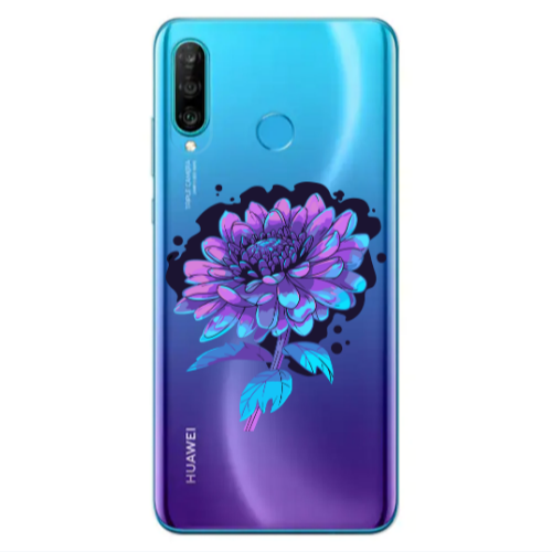 Huawei P30 Lite Witch flower Transparent Silicone TPU Θήκη