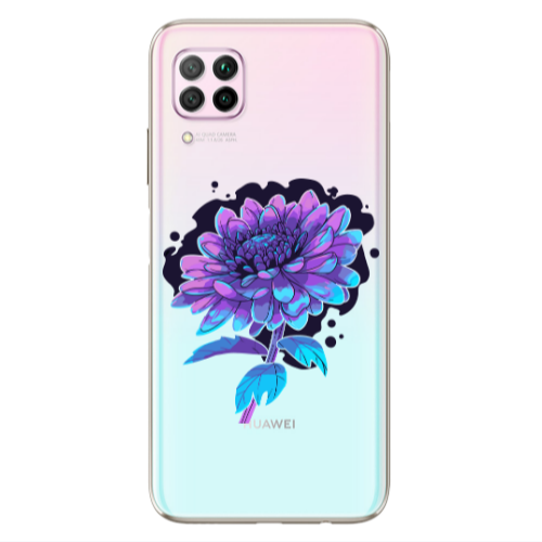 Huawei P40 Lite Witch flower Transparent Silicone TPU Θήκη