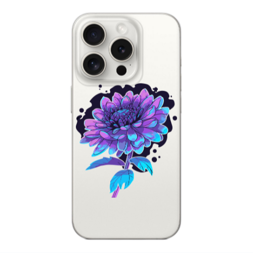 Apple iPhone 15 Pro Witch flower Transparent Silicone TPU Θήκη
