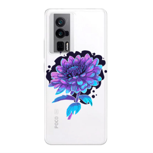 Xiaomi Poco F5 Pro Witch flower Transparent Silicone TPU Θήκη