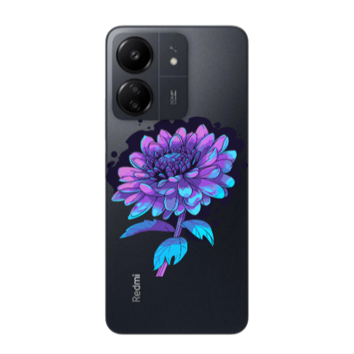 Xiaomi Redmi 13C Witch flower Transparent Silicone TPU Θήκη