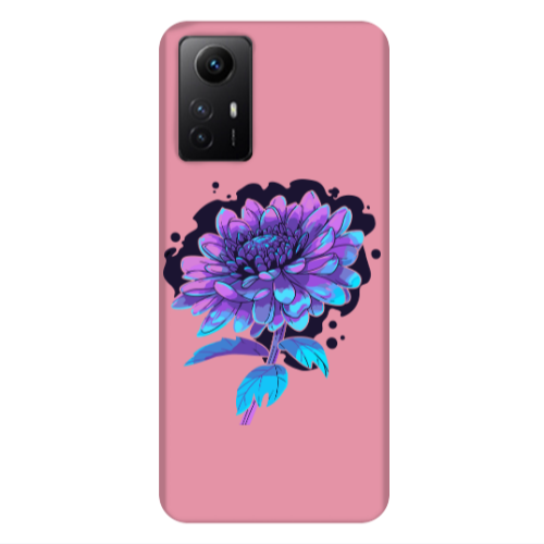 Xiaomi Redmi Note 12s Witch flower Pink Colored Silicone TPU Θήκη
